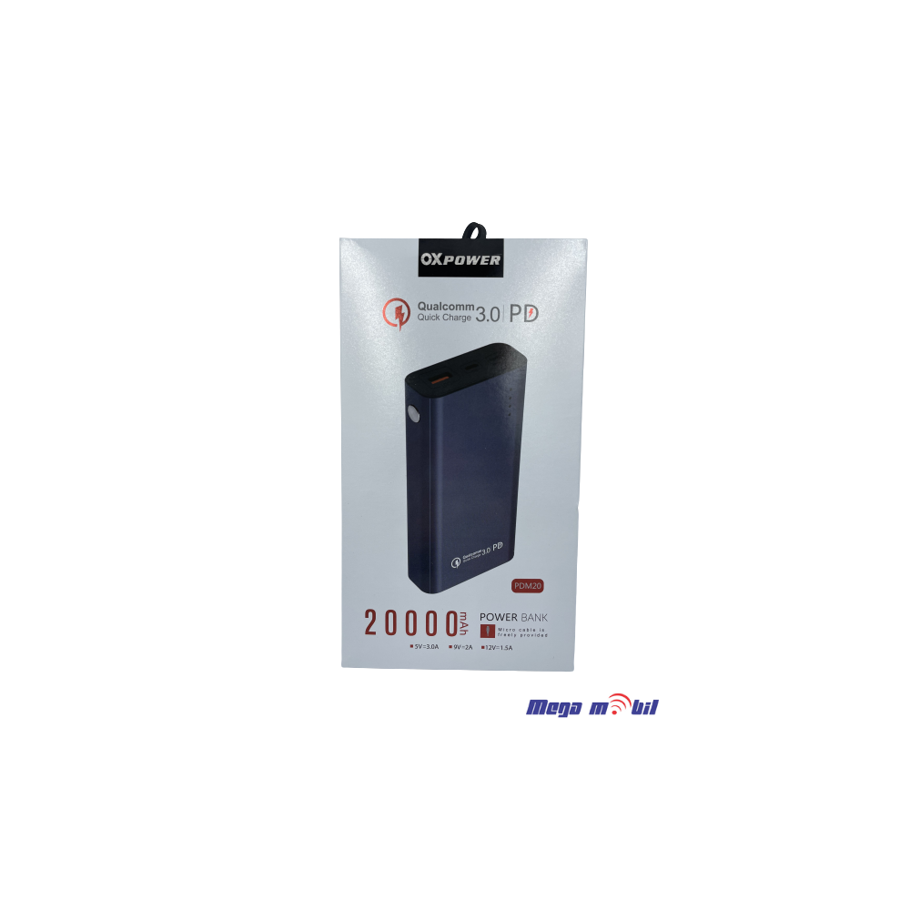 Baterija eksterna 20000mah PDM20 FAST+PD green