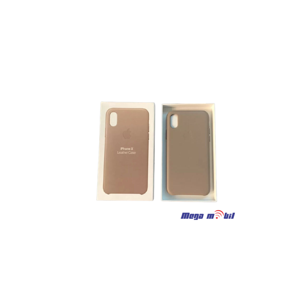 Futrola iPhone XS Max Leather Original pink flip