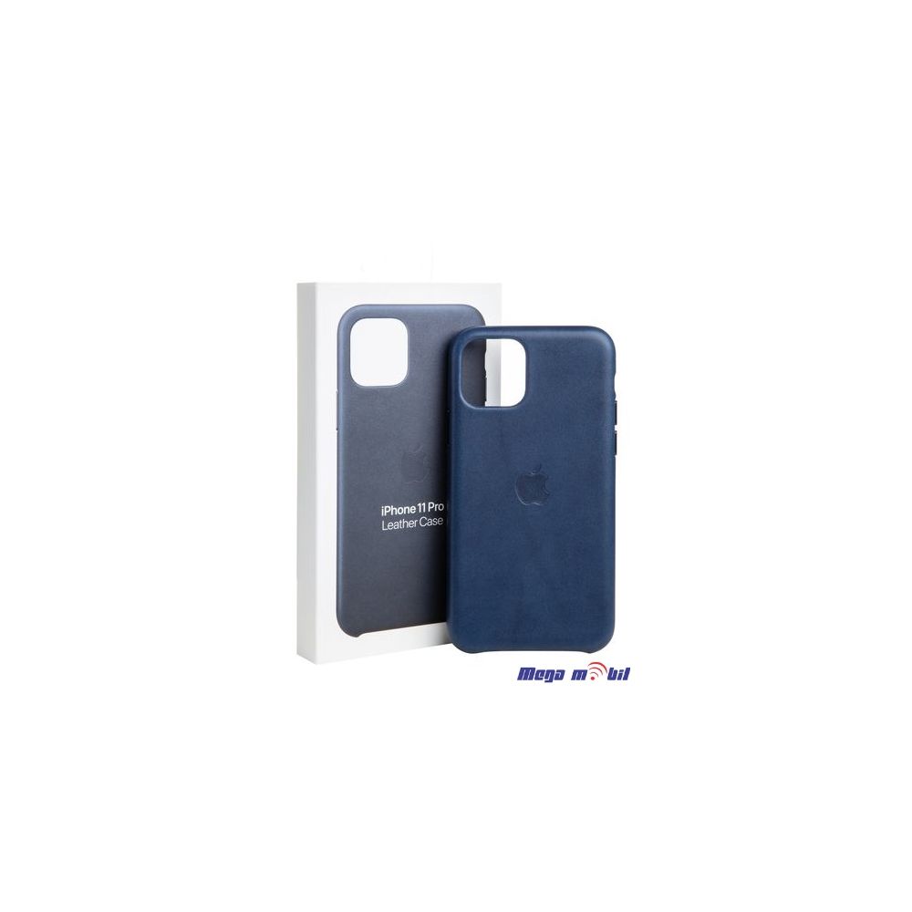 Futrola iPhone X/ iPhone XS Leather Original midnight blue flip 