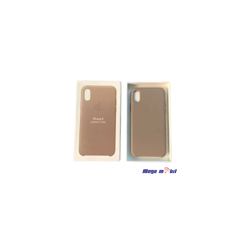 Futrola iPhone X/ iPhone XS Leather Original grey flip