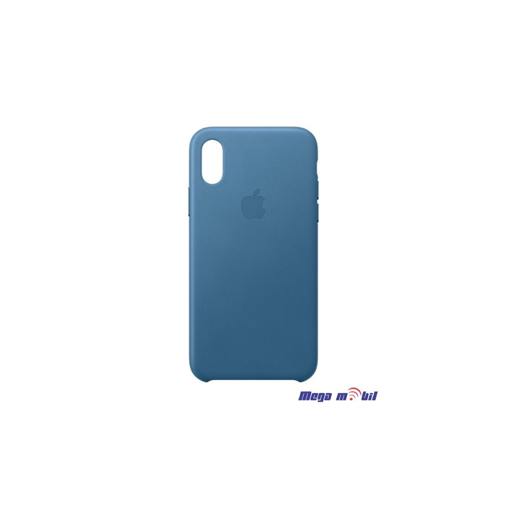 Futrola iPhone X/ iPhone XS Leather Original light blue flip