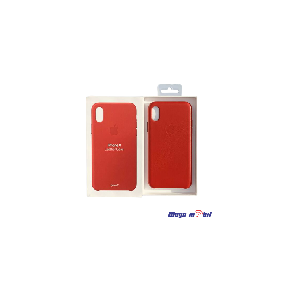 Futrola iPhone X/ iPhone XS Leather Original red flip