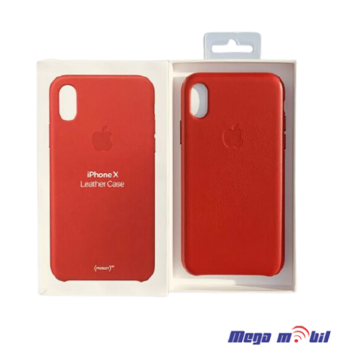 Futrola iPhone X/ iPhone XS Leather Original red flip