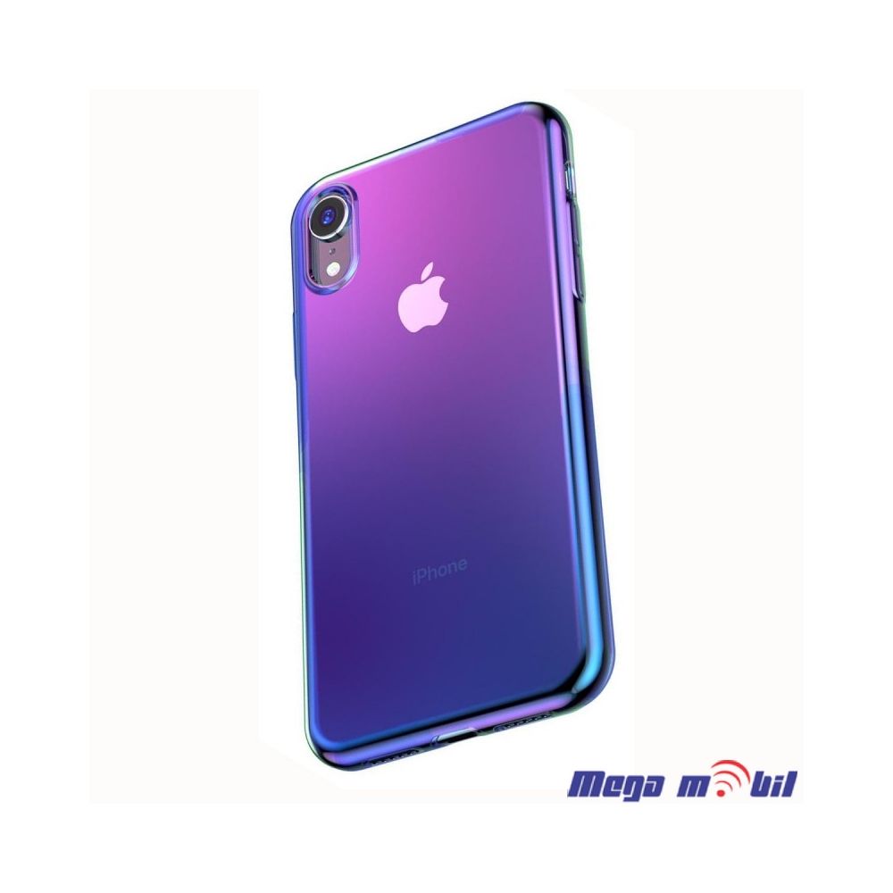 Futrola iPhone XR Baseus Glow transparent black