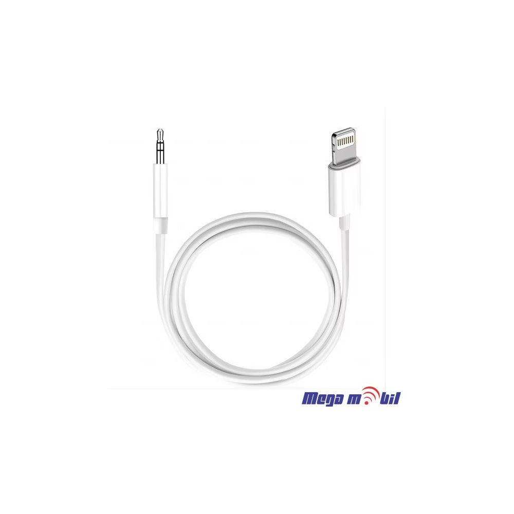Kabel iPhone Lightning AUX 3.5mm male