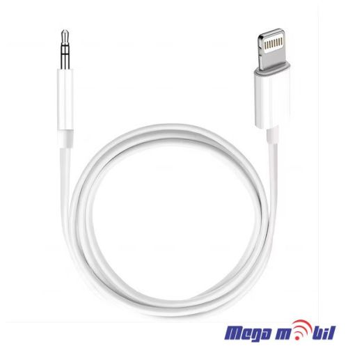 Kabel iPhone Lightning AUX 3.5mm male