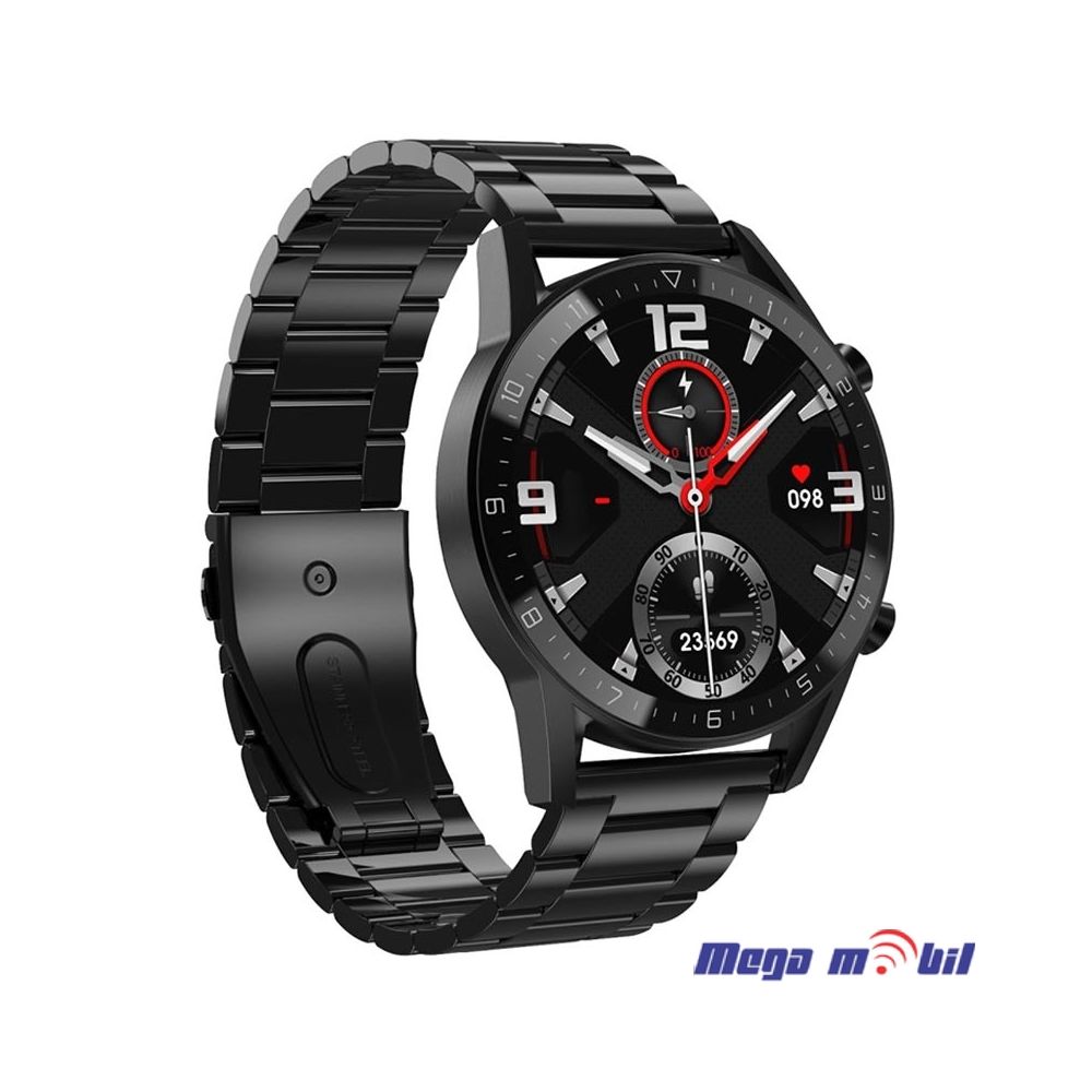 Smart Watch DT92 Black Metal