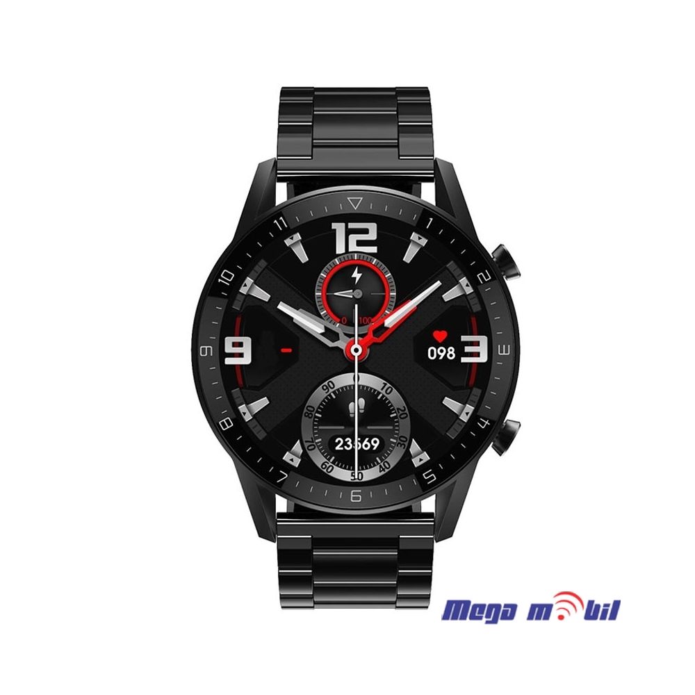 Smart Watch DT92 Black Metal