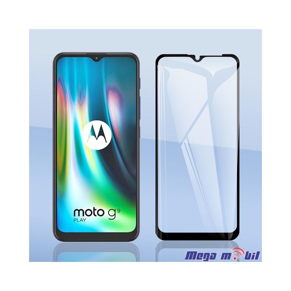 Tempered glass za Motorola Moto E7 plus/ Moto G9 play 5D. black