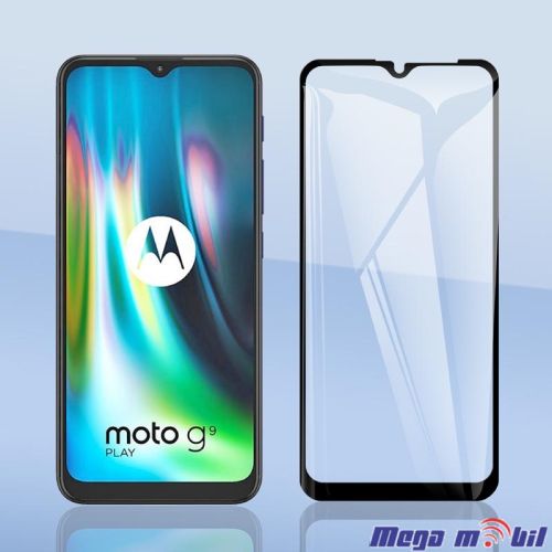 Tempered glass za Motorola Moto E7 plus/ Moto G9 play 5D. black