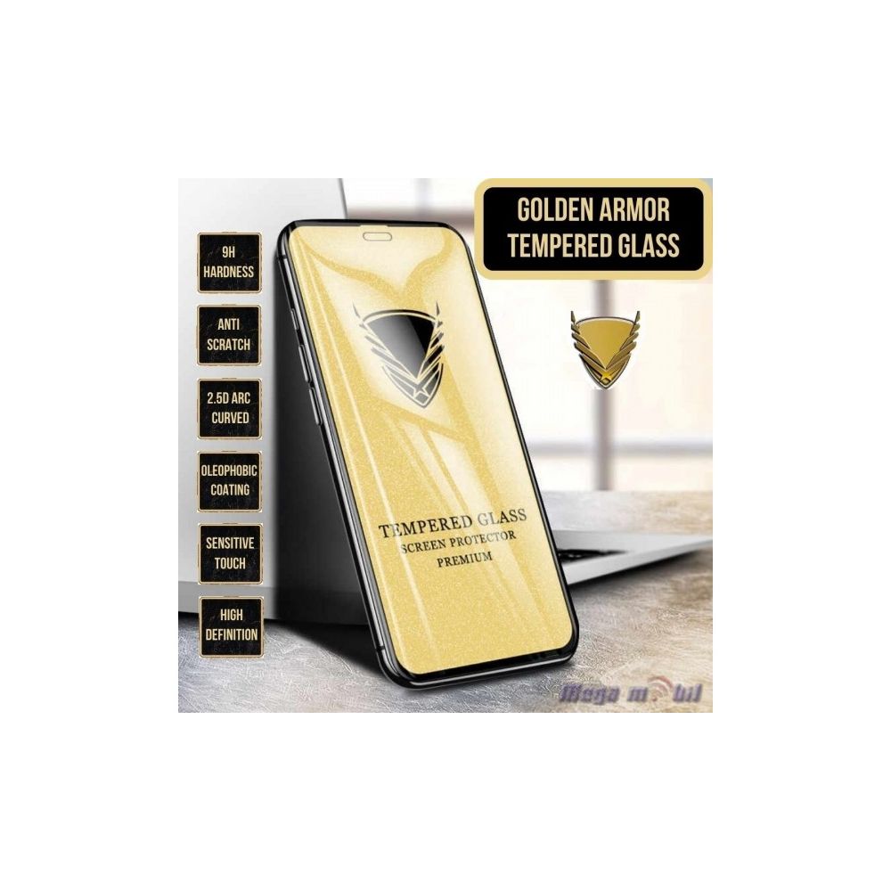 Tempered glass za Xiaomi Redmi Note 10 5G Golden Armor 5D black.