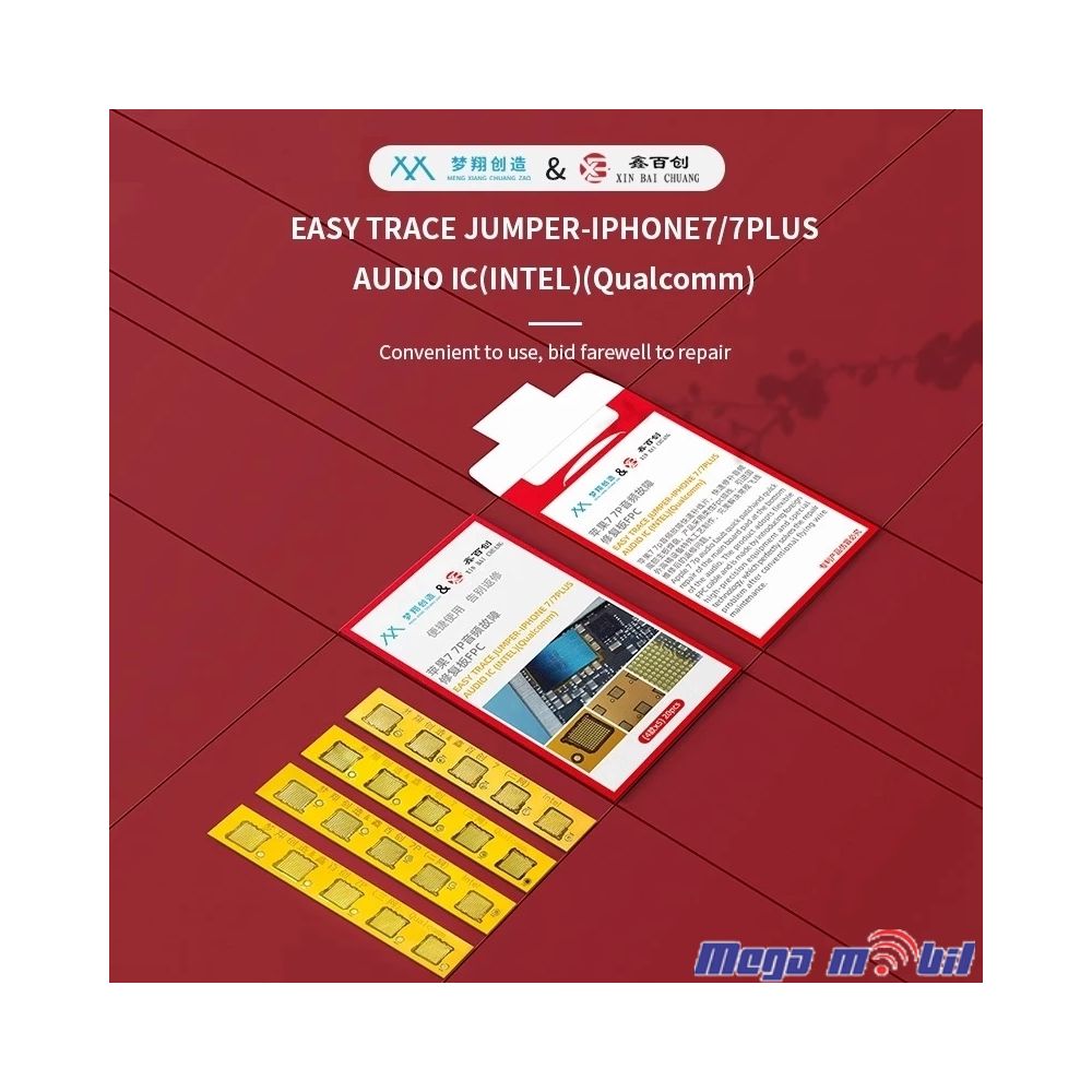 Easy trace jumper iPhone 7/ iPhoe 7 plus Audio IC (INTEL) (Qualcomm) SET 20kom