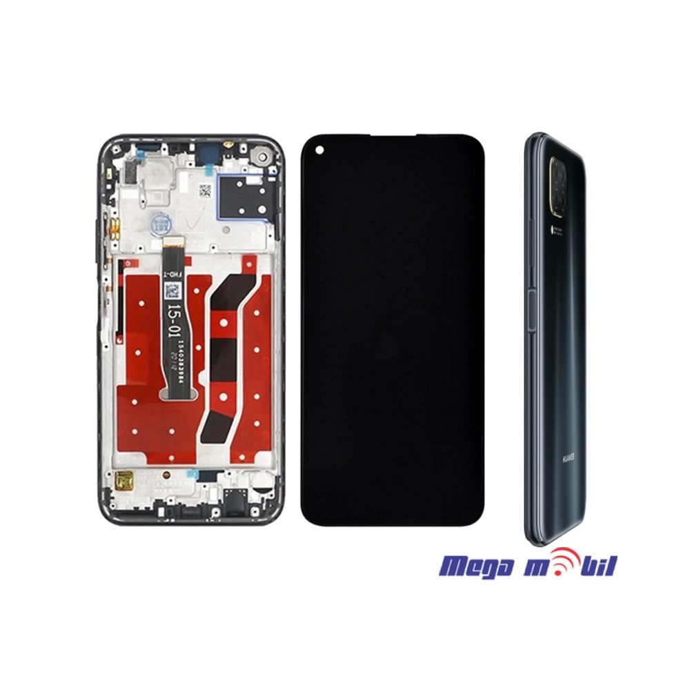 Ekran Huawei P40 lite SO RAMKA black