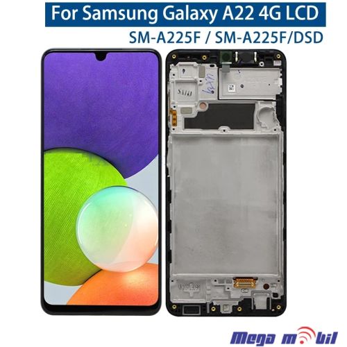 Ekran Samsung A225F/ A22 4G SO RAMKA full org