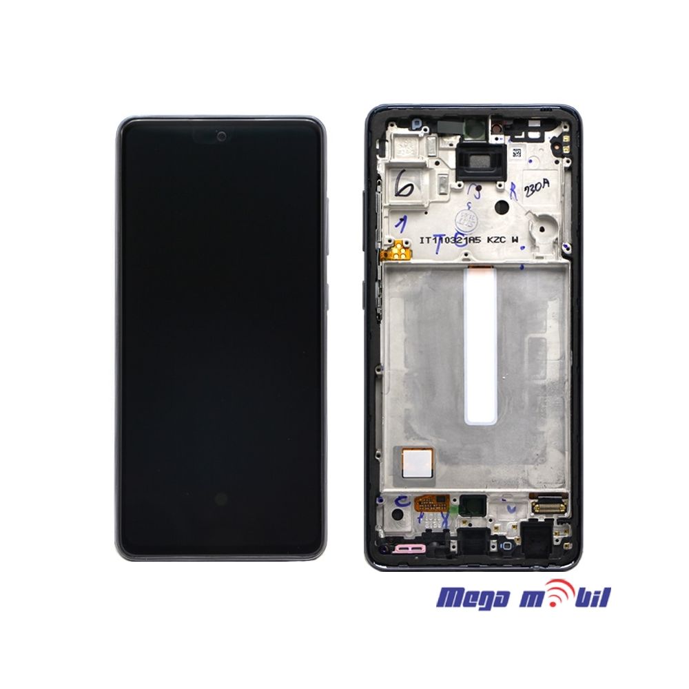 Ekran Samsung A525F/ A52 4G SO RAMKA black full org 
