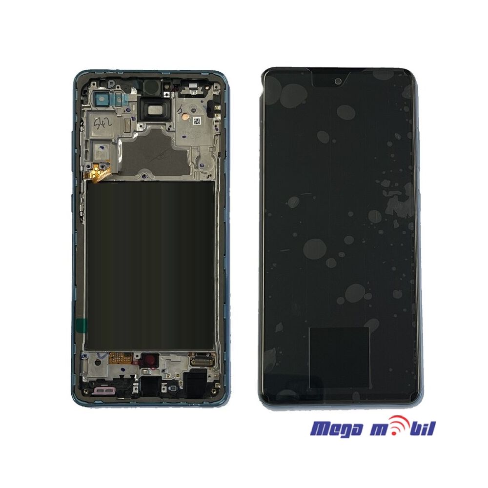 Ekran Samsung A725F/ A72 4G SO RAMKA Black full org