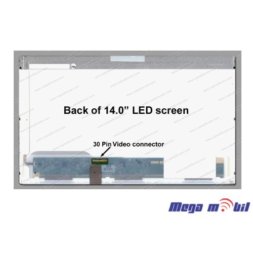 Ekran za laptop 14" LTN140AT07/LP140WH4/B140XW01 30 pin.