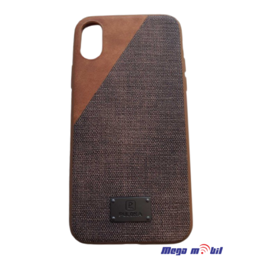 Futrola iPhone X  Puloka Fabric brown