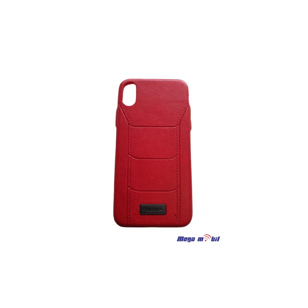 Futrola iPhone X  Puloka leather  red  tip 1