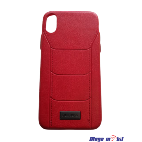 Futrola iPhone X  Puloka leather  red  tip 1