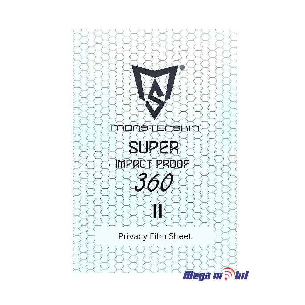 Hidrogel screen protector Monsterskin 360 II Flat Phone Privacy