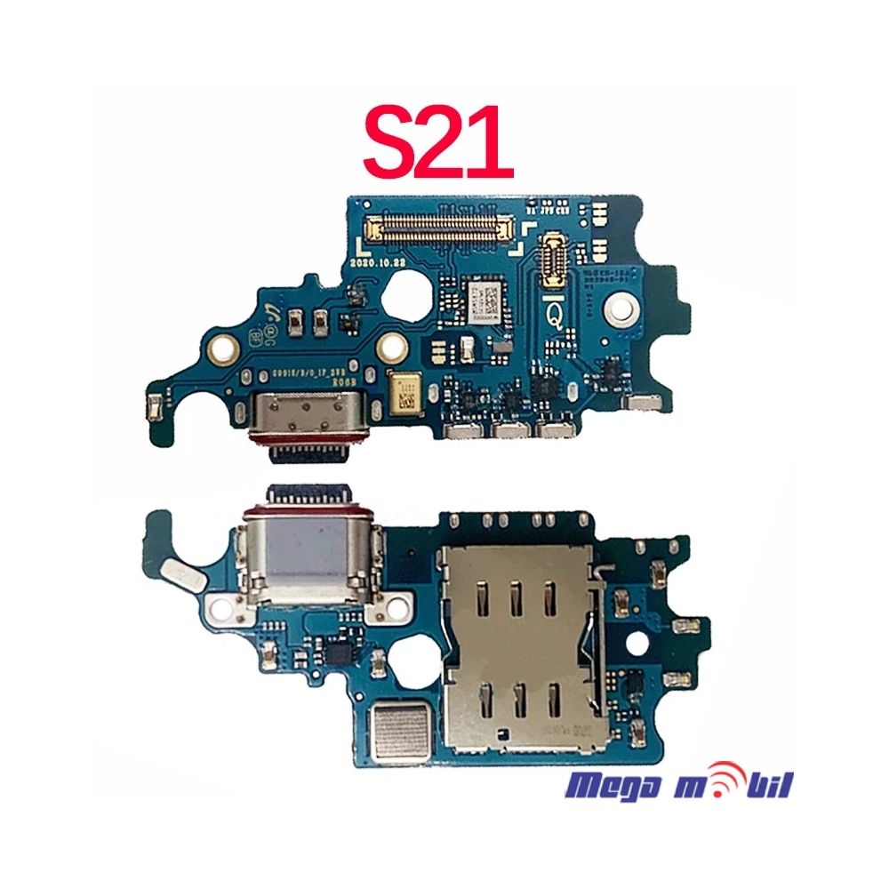 Konektor za polnenje Samsung G991B/ S21 komplet plocka