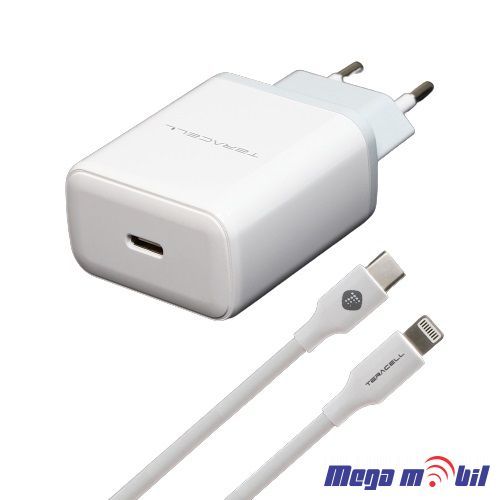 Polnac 220V iPhone Teracell Evolution TC-07 PD 3A white 20W