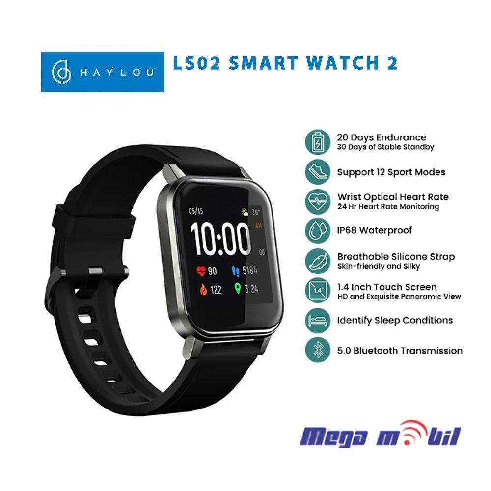 Smart Watch Xiaomi HAYLOU LS02 Black