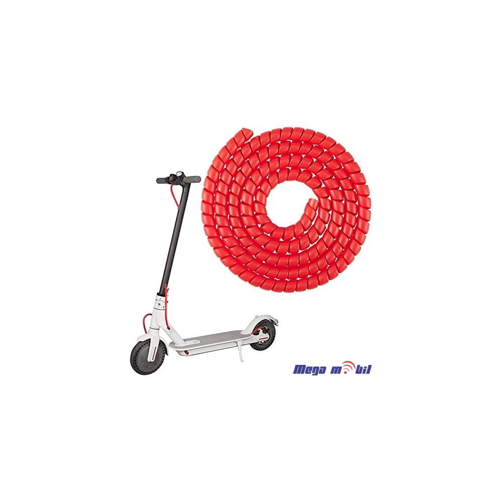 Spiralna stega za kabli 1m RED