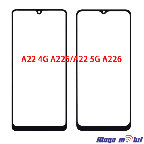 Staklo Samsung A22 4G / A225F so OCA black