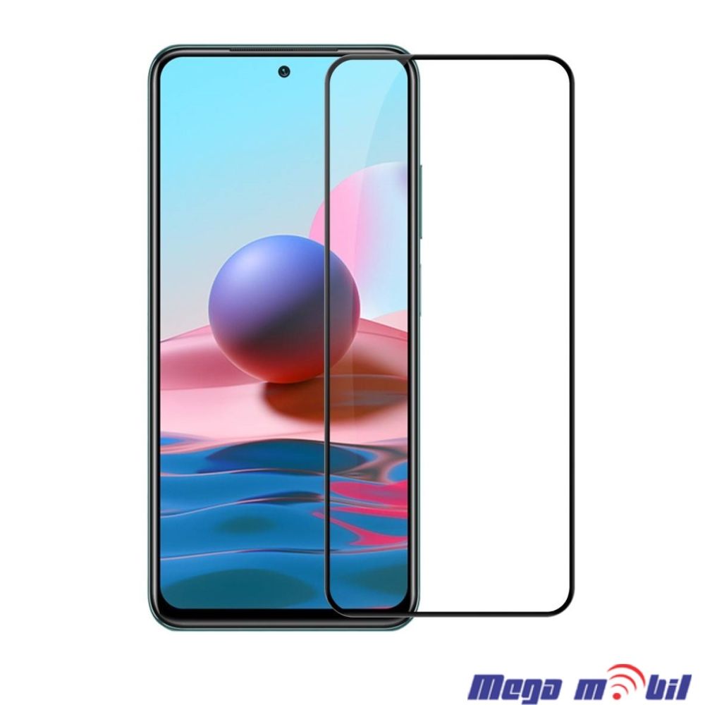 Tempered glass za Xiaomi Redmi Note 10/ Note 10S 5D. black.
