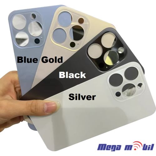 Zadno staklo iPhone 13 Pro Max Blue Big Camera Hole