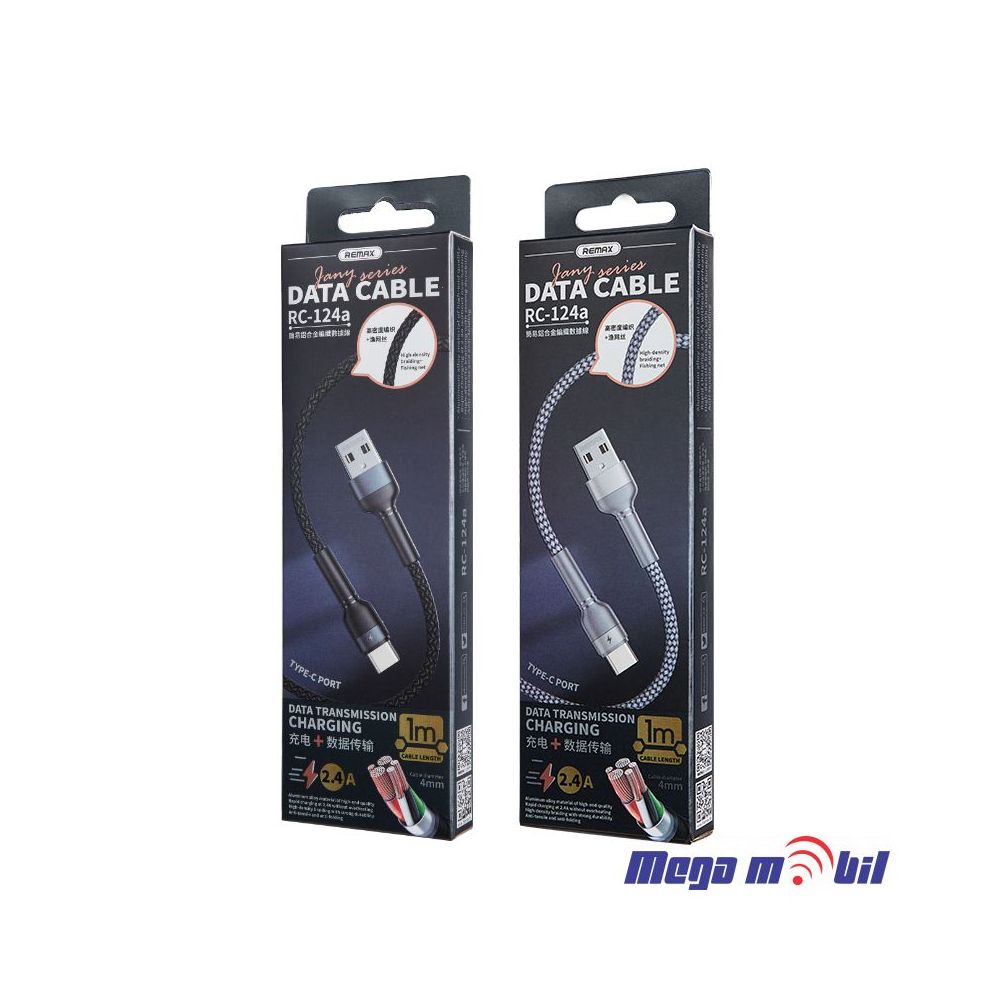 Data Kabel iPhone REMAX Jany RC-124i silver