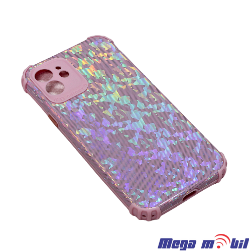 Futrola iPhone 12 6D Crystal rose.