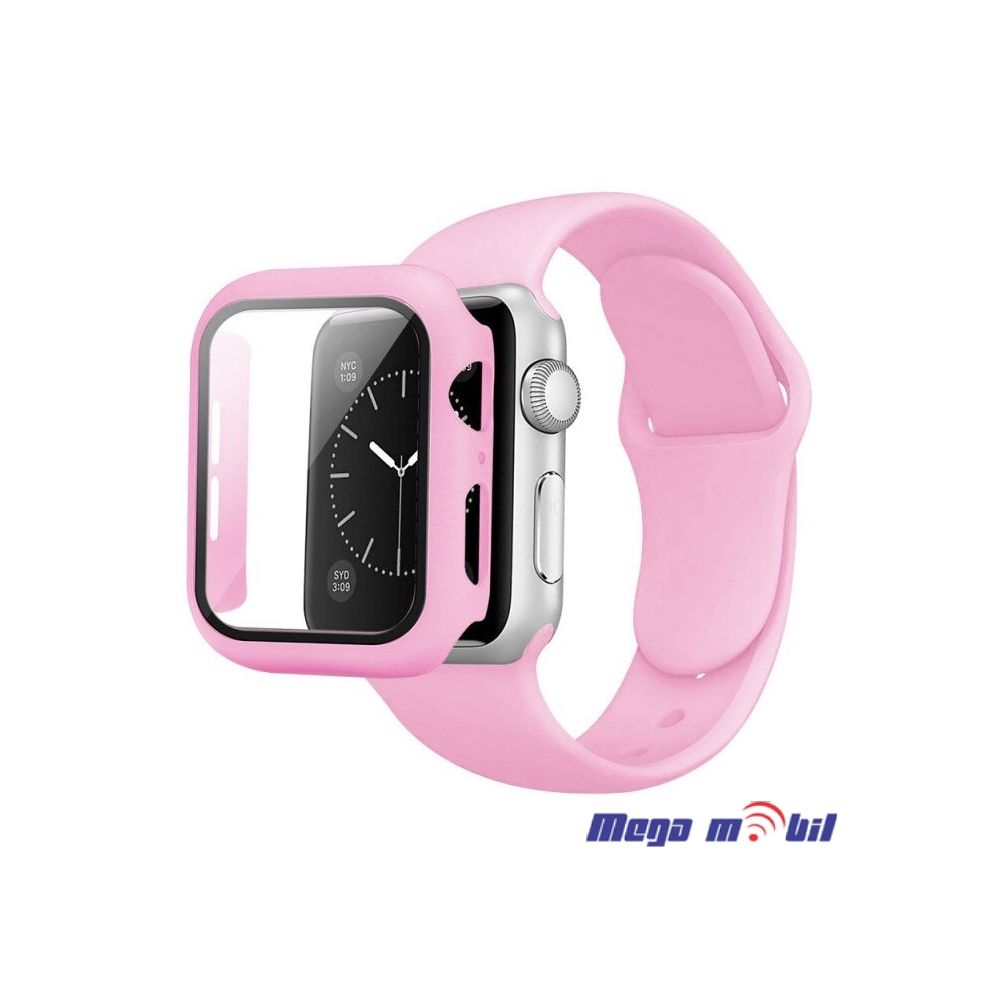 Remce za Smart Watch Apple so Full 360 Protection 44mm pink.