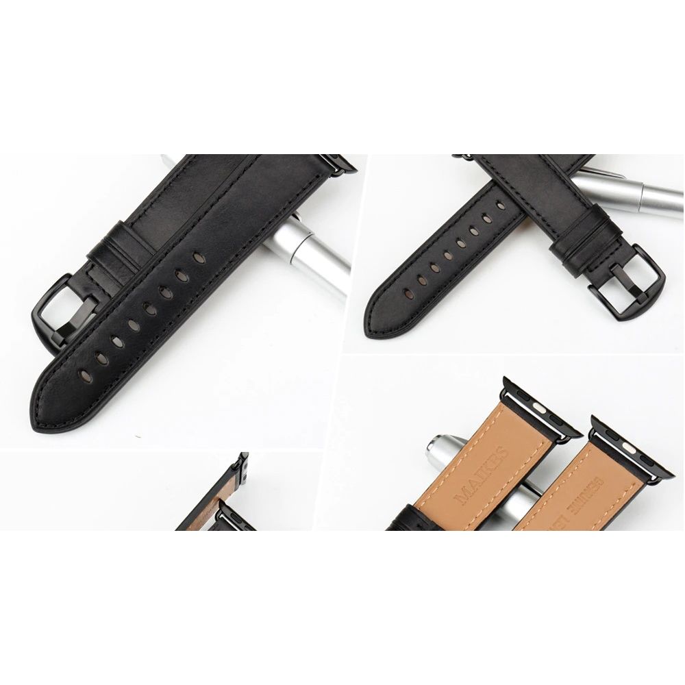 Remce za Smart Watch Apple Leather 38/40mm black.