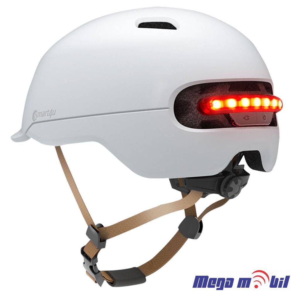 Kaciga za trotinet so svetlo Smart4U L Size white.