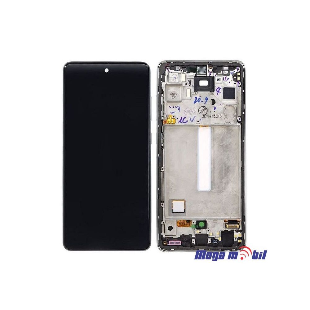 Ekran Samsung A528B/ A52S 5G/ A526U SO RAMKA black full org 