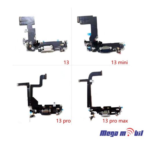 Konektor za polnenje iPhone 13 so flet black