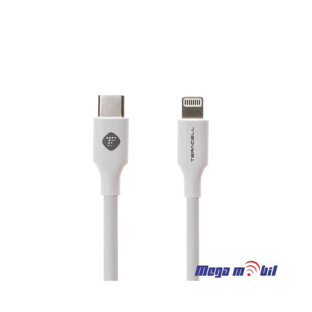 Data Kabel iPhone PD Teracell Plus 3A 1m FAST white