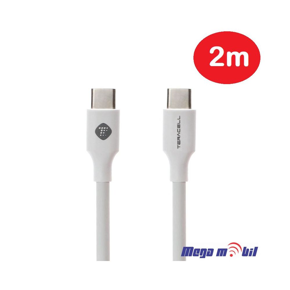 Data Kabel Type C PD Teracell Plus 3A 2m FAST white