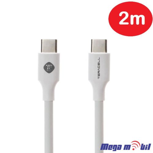 Data Kabel Type C PD Teracell Plus 3A 2m FAST white