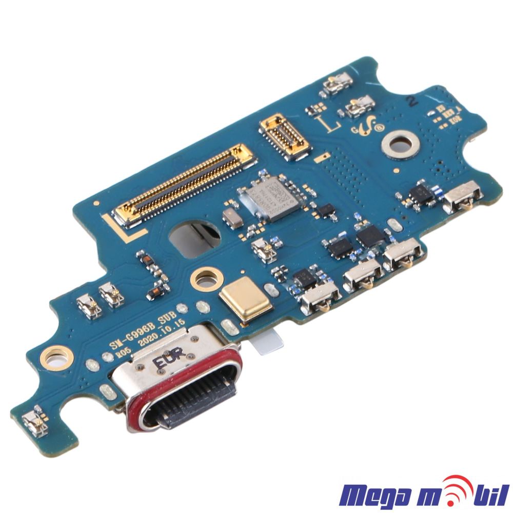 Konektor za polnenje Samsung G996B/ S21 Plus komplet plocka