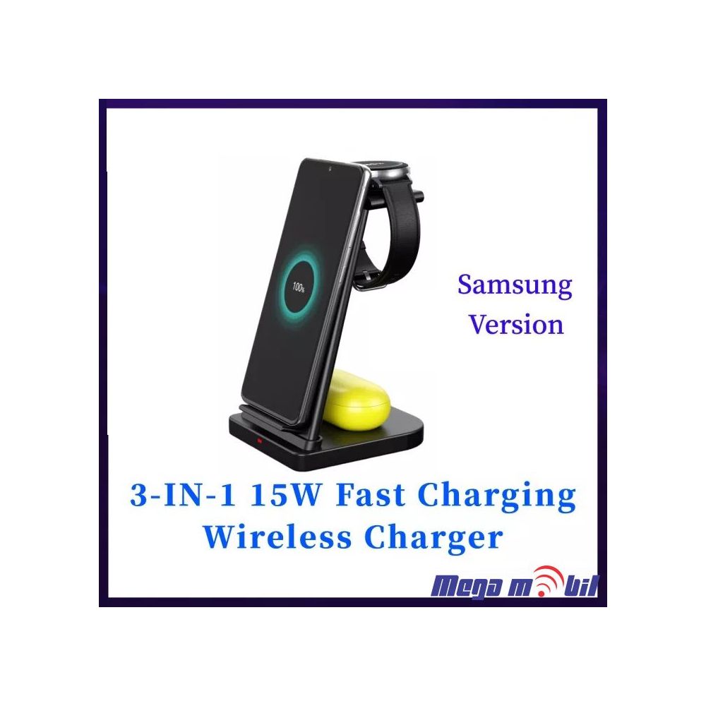 Polnac Wireless Fast 3 in1 (Phone+Smart watch+handsfree) za Samsung