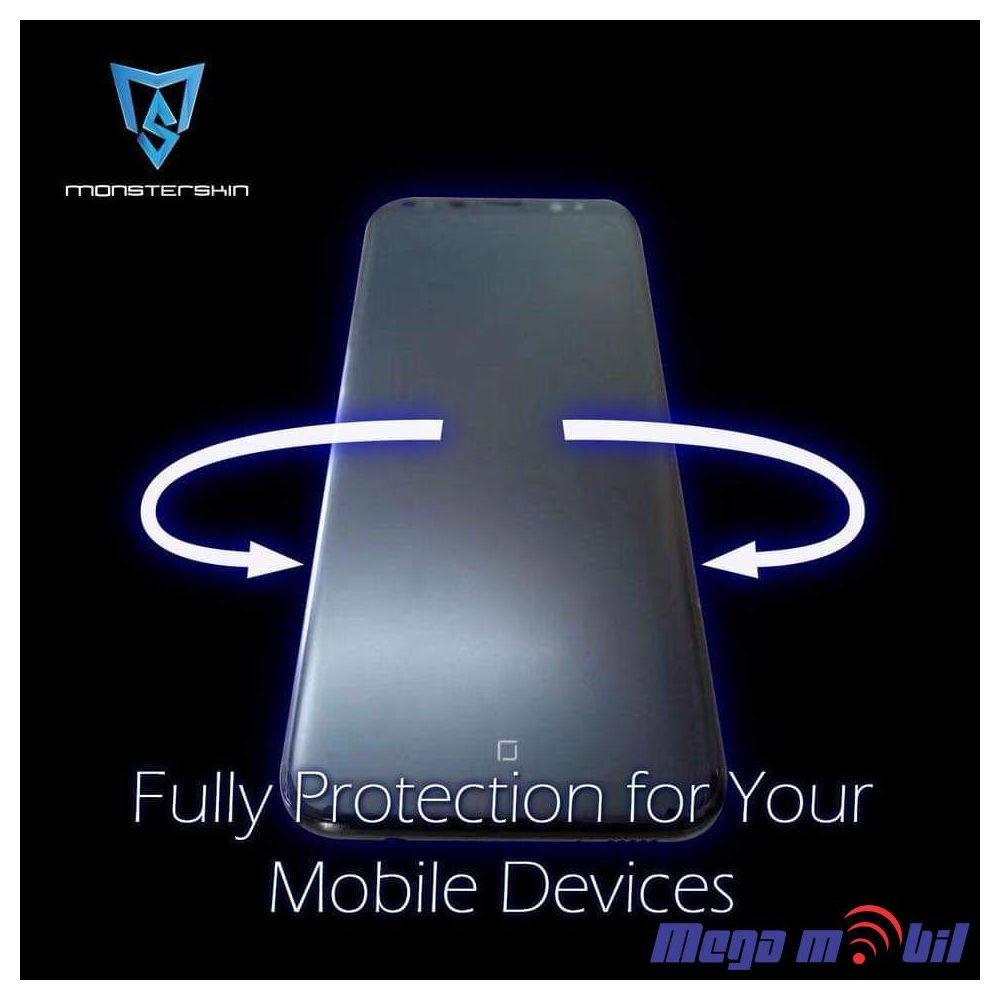 Hidrogel screen protector UV Monsterskin 360 I Edge Phone clear