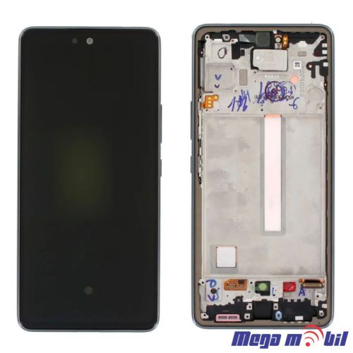 Ekran Samsung A536B/ A53 5G SO RAMKA black full org 