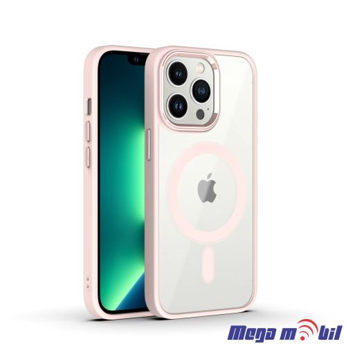 Futrola iPhone 13 Pro Magsafe Acrylic rose.
