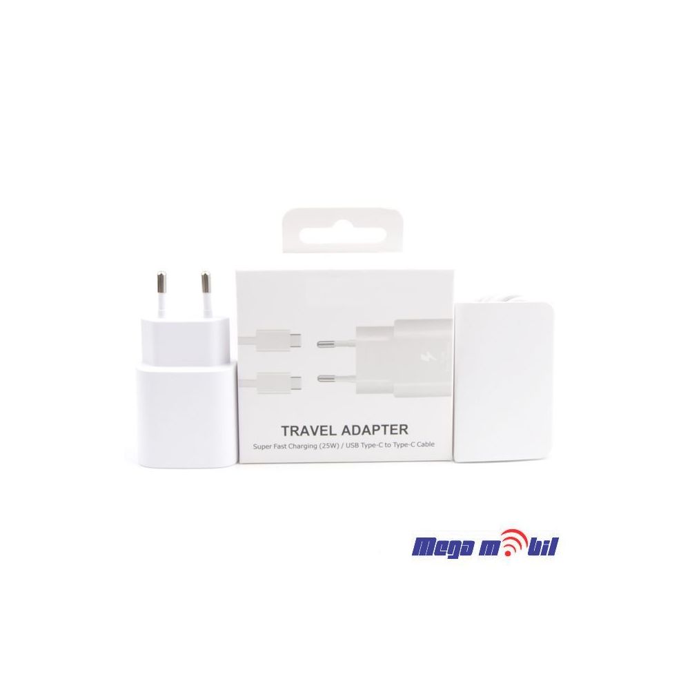 Polnac 220V Samsung 25W PD FAST white so kabel