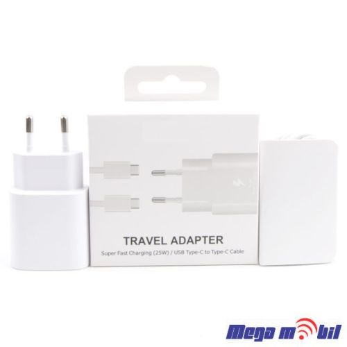 Polnac 220V Samsung 25W PD FAST white so kabel