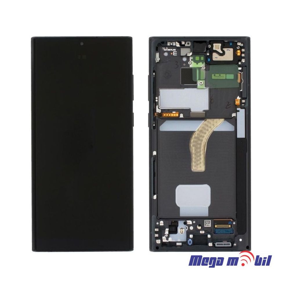Ekran Samsung S908B S22 Ultra SO RAMKA Black full org